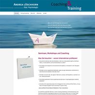 Homepage erstellt im Content Management System